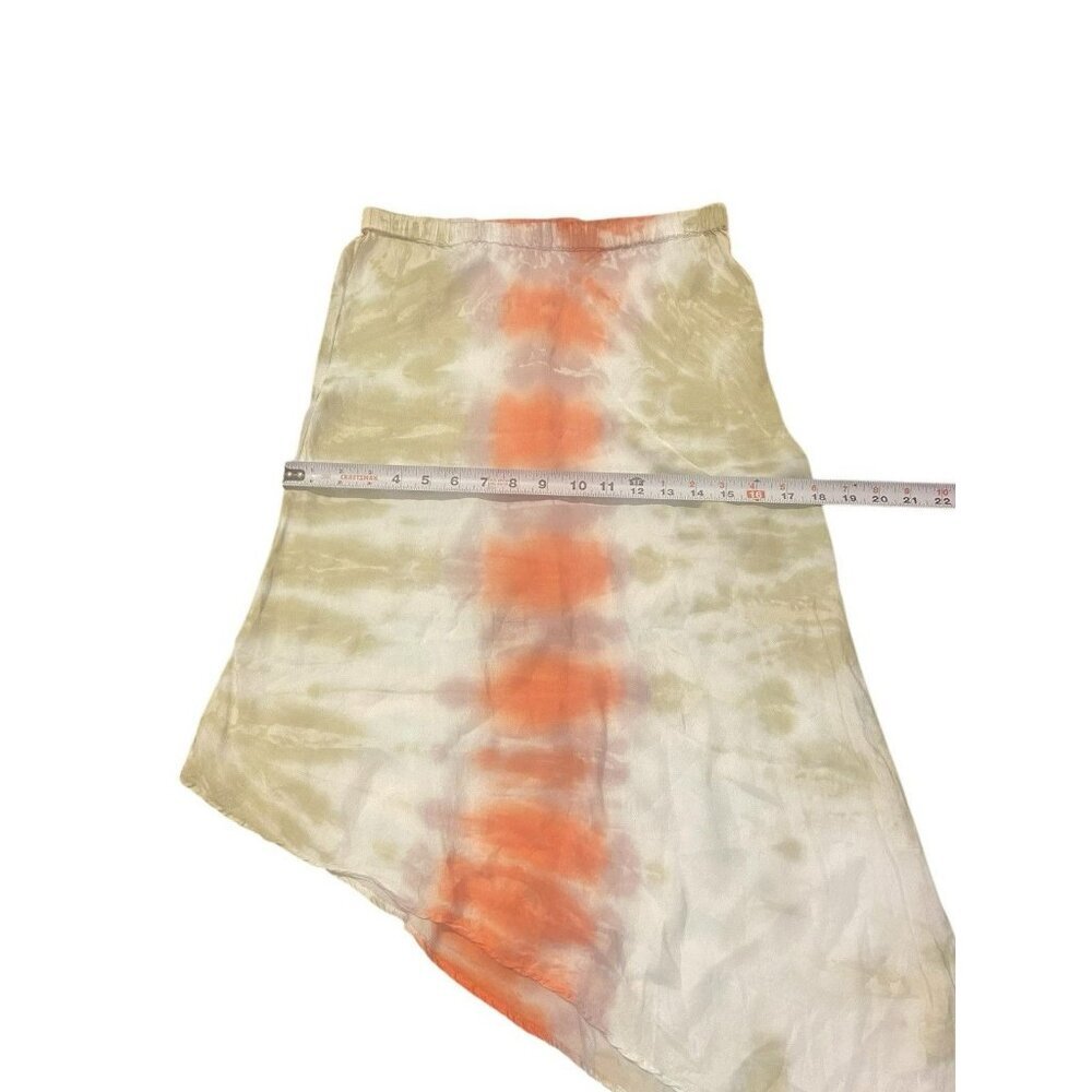 Young, Fabulous & Broke Skirt S Viscose Asymmetric Hem Marguax Orange Y2K - Picture 6 of 8